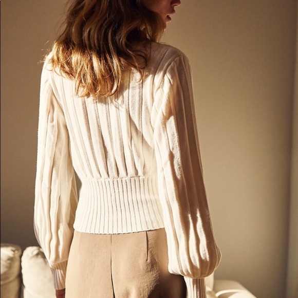 Plunge front cardigan - Picture 2 of 6